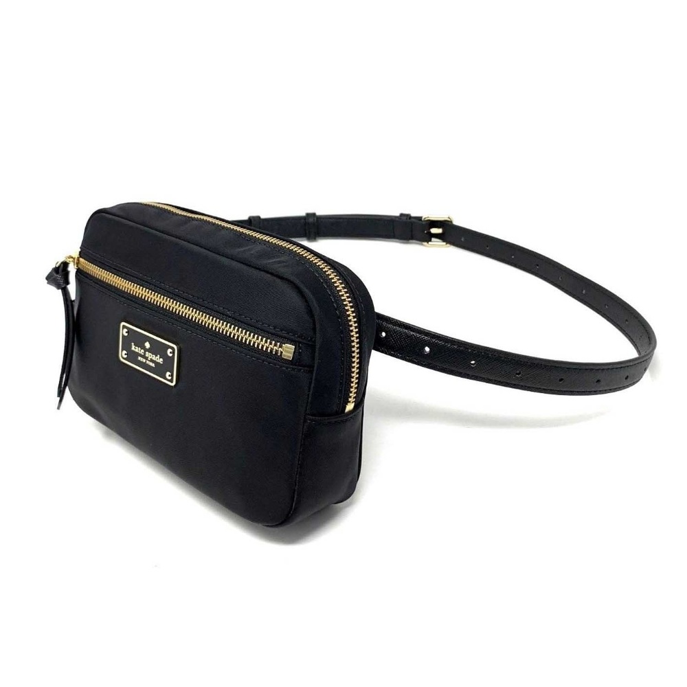 Kate Spade Wilson Road Sophy Black Nylon Belt Bag - Picture 2 of 6